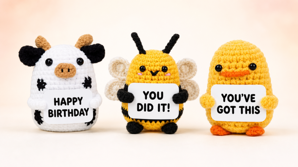 Personalized crochet gift ideas for birthdays, graduations and encouragement