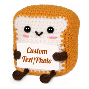 Personalized Crochet Toast with Message Card