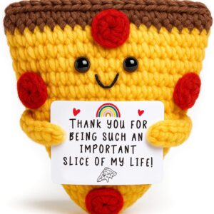 Personalized Crochet Pizza with Message Card