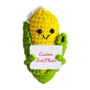 Personalized Crochet Corn with Message Card