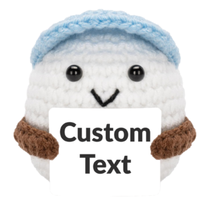 Personalized Crochet Golf Ball with Message Card