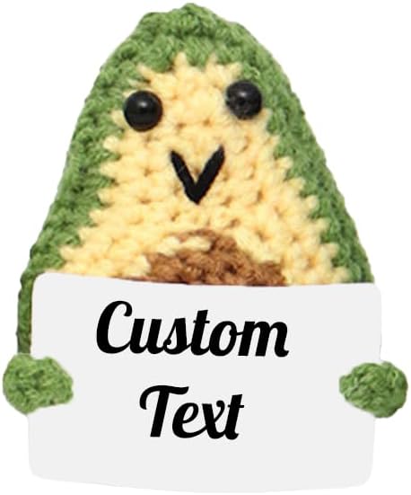 Crochet Avocado Gift with a Custom Message