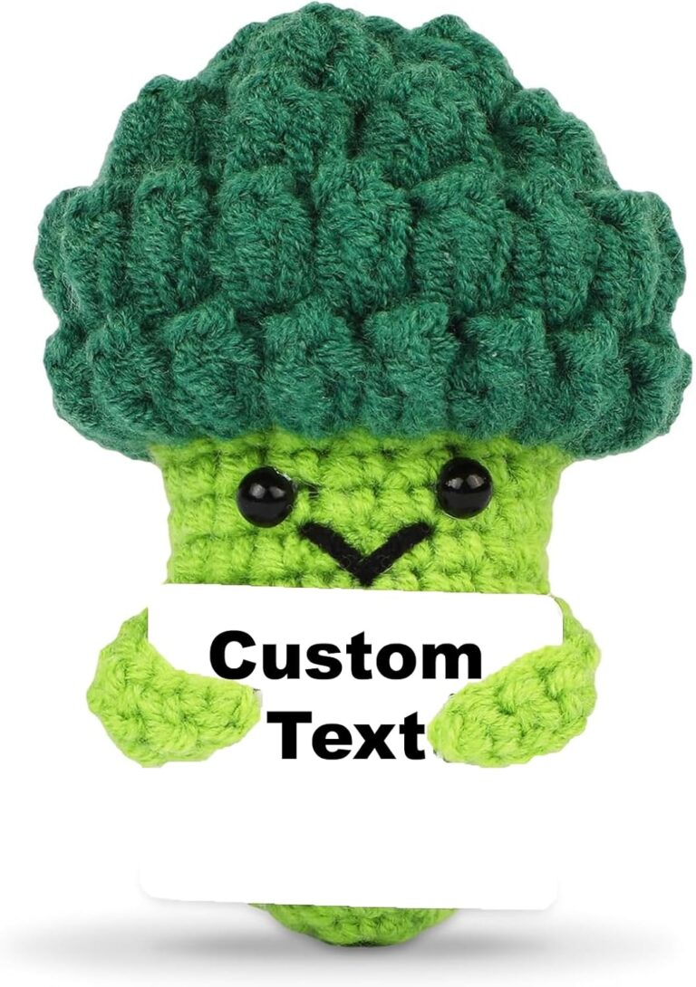 Crochet Broccoli Gift with a Personal Message