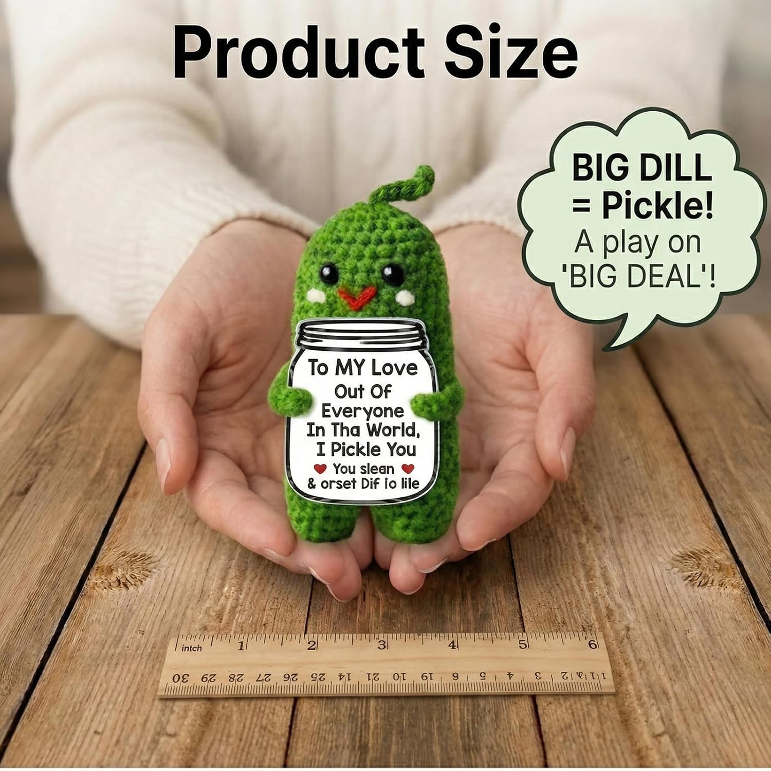 Personalized Crochet Pickle - Image 2